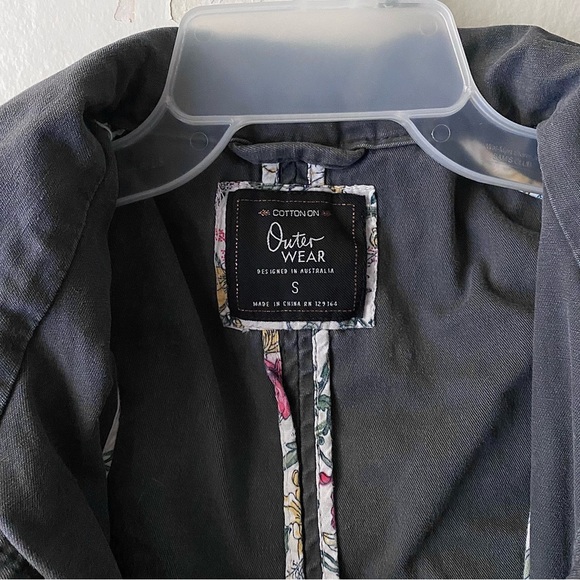 Dusty Blue Cargo Jacket - Picture 4 of 6